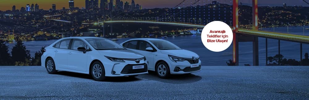 2024-2025 Model Yeni ve Düşük Km Araç Filosu Aylık Kiralama